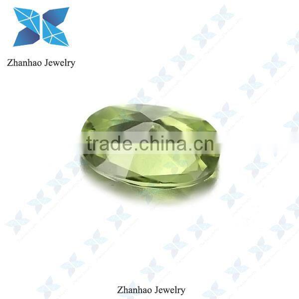 oval cut peridot nano spinel for jewelry making