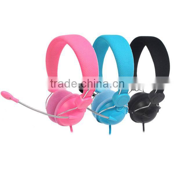 Factory price & top quality mutimedia on-ear Headset for cell phone, PC, tablet, etc