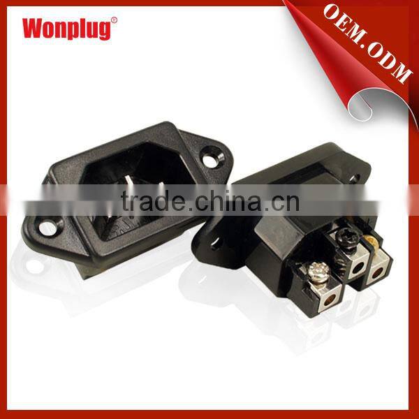 Male to female iec c14 plug