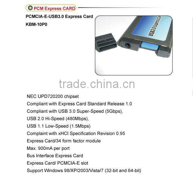 laptop converter card usb3.0 pcmcia express