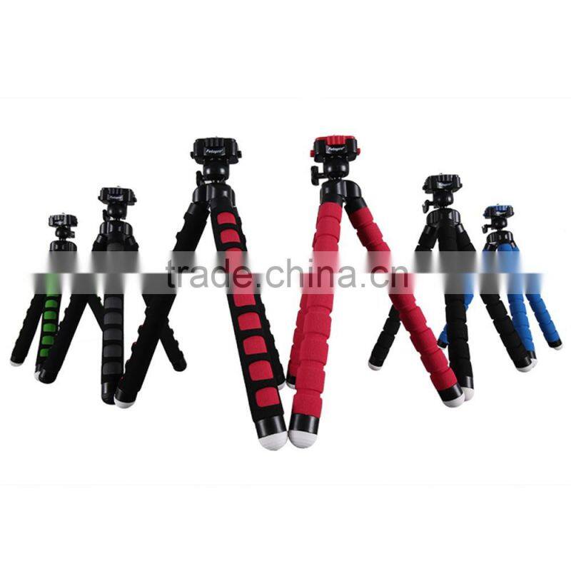 Fotopro hot sell octopus shape sponge Mini Flexible Tripod for camera or phone