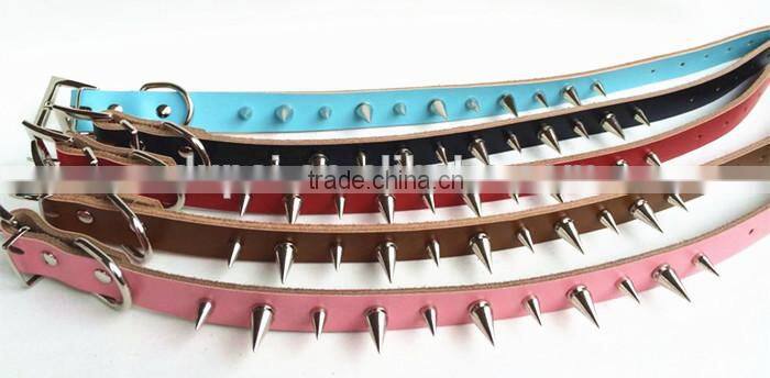 fashion design cow leather dog chains dog choke chain