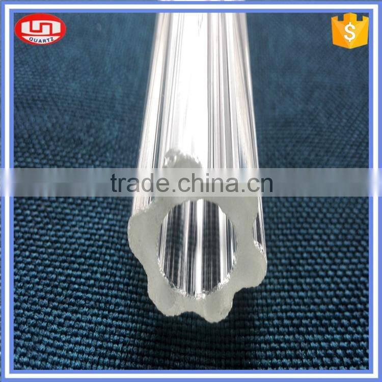 high quality plum blossom high borosilicate glass tube