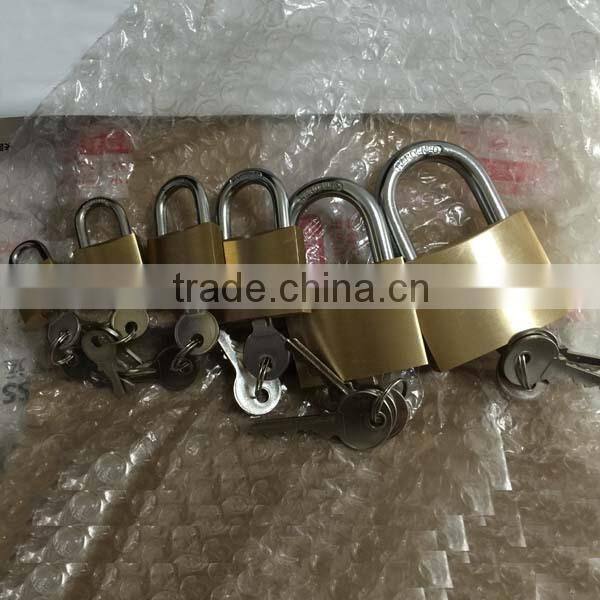 Brass Pad Lock with blister card packing