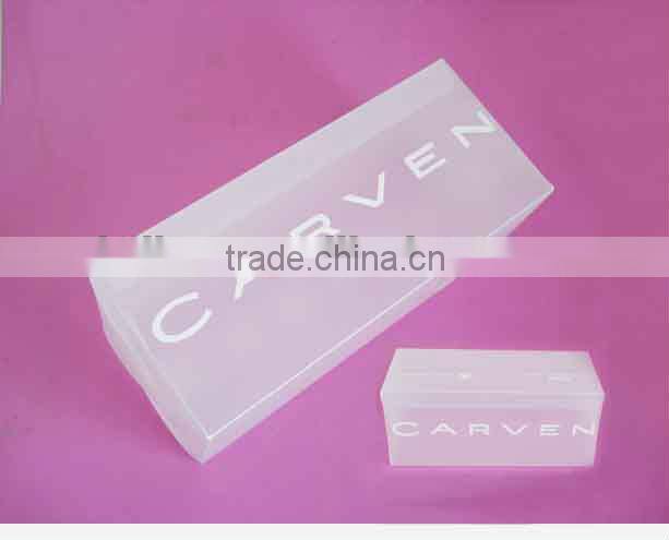 Clear PP folding shoe storage boxes