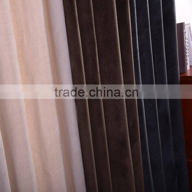 2016 western style polyester burnout lint curtain luxury curtain
