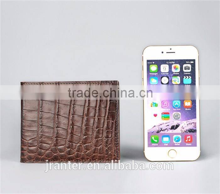 2016 Latest New Real Crocodile Leather Men Bifold Wallets,Custom Leather Wallet for Men