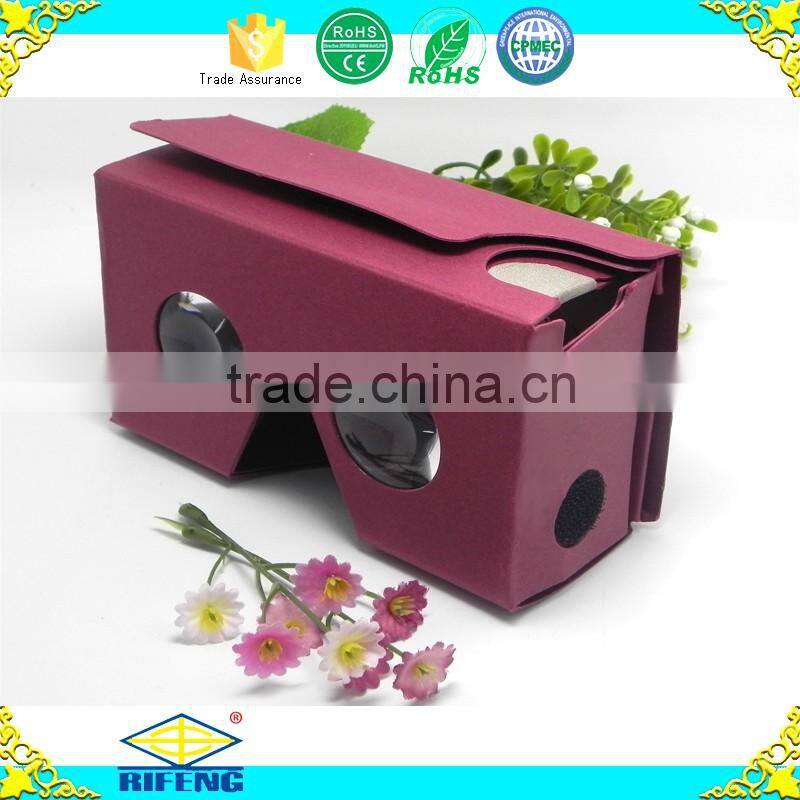 Hot Selling Google Cardboard Vr Glasses Virtual Reality Customizaed Printed Cardboard Vr