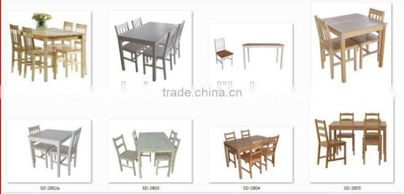 NOA Dining Set Furniture, Solid Wood kd ov-31 Dining Table and Chairs