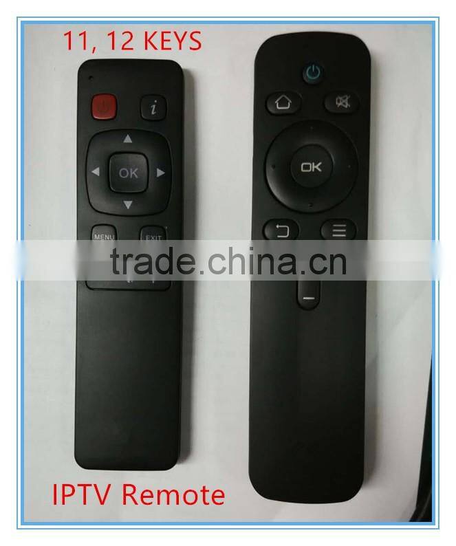 high quality 11 keys 12 keys stb iptv remote control