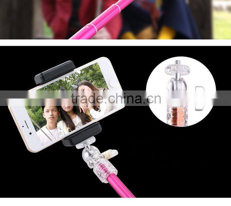 Factory wholesale aluminum tube selfie stick light weight monopod