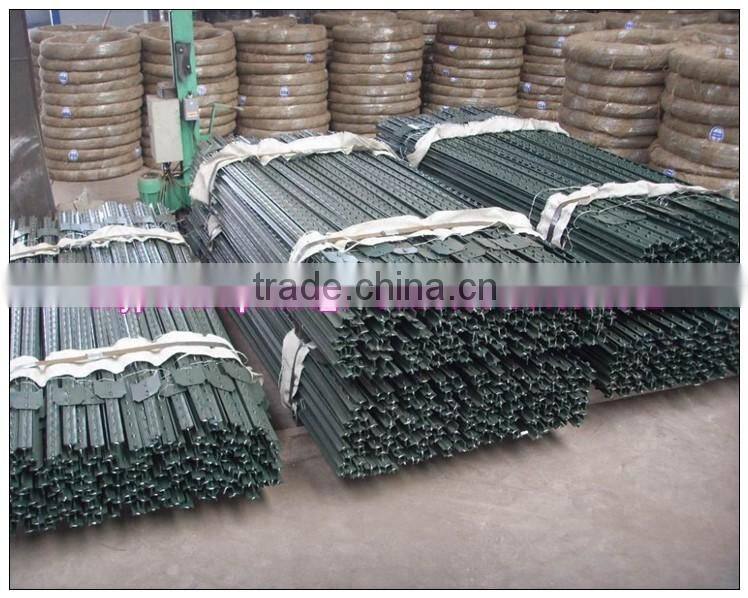 1.33lbs/feet 8FT Green Painted Studded T Post Wholesale