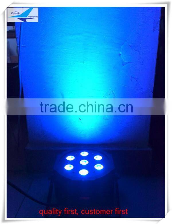 7x10w rgbw led par light / led flat par can