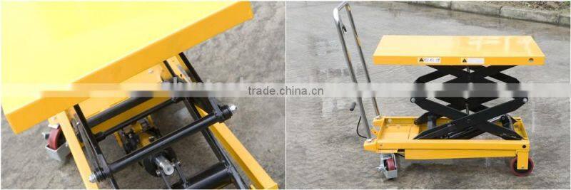 150KG Mini scissor lift table with Max.height 1100mm