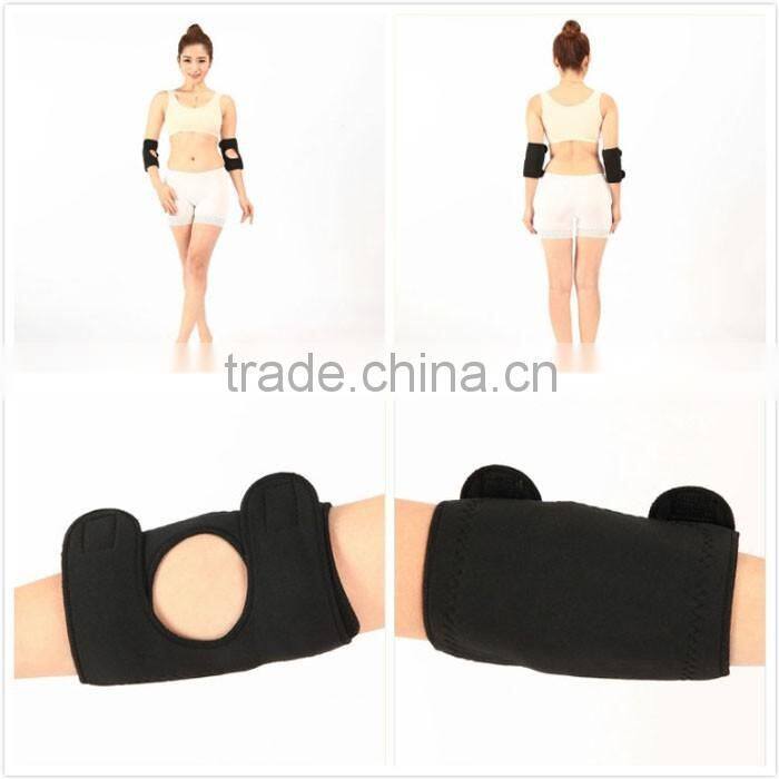 2015 New Product Sports Adjustable Neoprene Elbow Support Brace magnetic tourmaline heated Arm Sleeve wraps for elbow pain relie