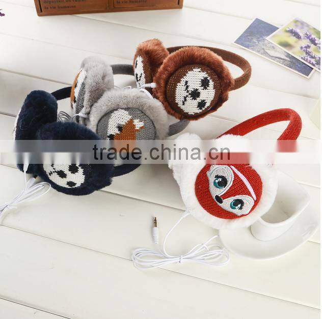 Cute Animal Head Pattern Kids Warm Earmuffs