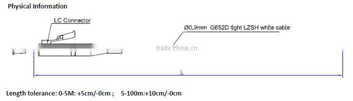 12 fibers colored OM3 LC pigtail with high quality
