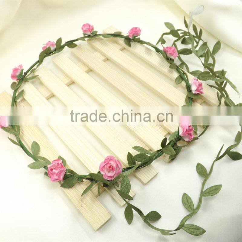 2015 Beautiful floral hairband headband, flower tiara, girls bride garland hairband