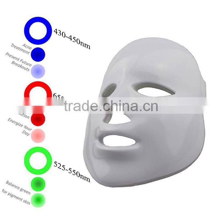 best three color pdt led light acne mask/acne treatment light therapy machine