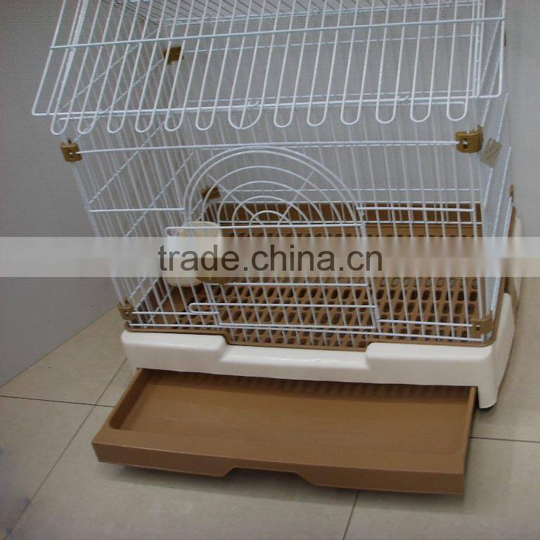 2014 House-type removable bottom tray square Metal dog cage