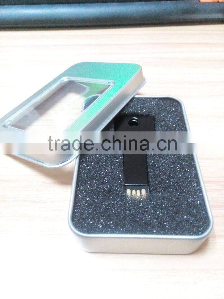 Metal USB Key Shape In Tin Box Package