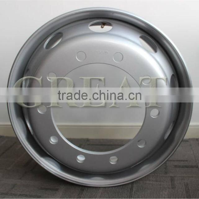 Steel rim for OEM manufacture in truck tubeless wheel rim