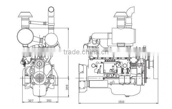 weichai diesel engine WD10G220E11 construction machinery engine assembly