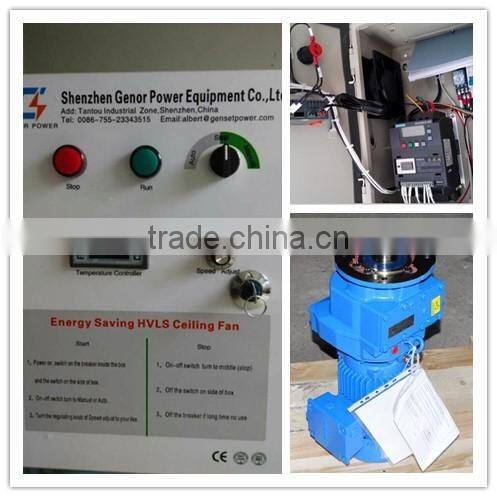 7m HVLS Large air volume Industrial Ceiling Ventilation Fans for greenhouse