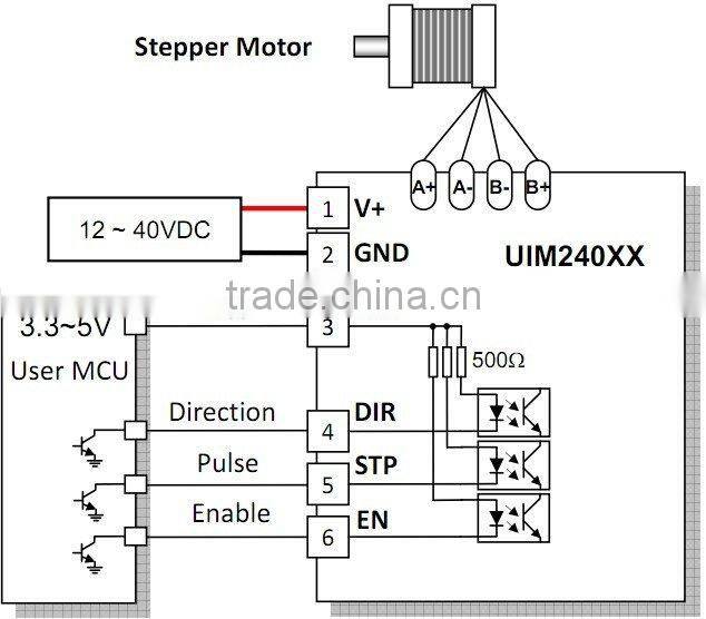 8 amps per phase stepper driver for Nema34 stepper motor