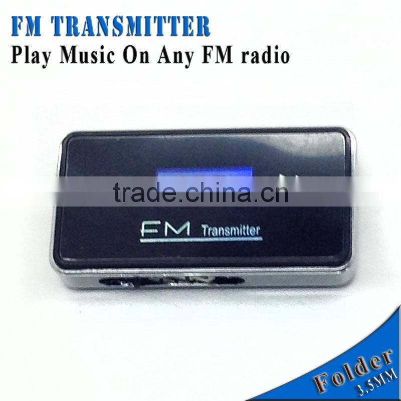 2014 Folder smart phone fm transmitter instructions mobile phone player fm transmitter for galaxy s4 HTC SONY Iphone 4 4s 5