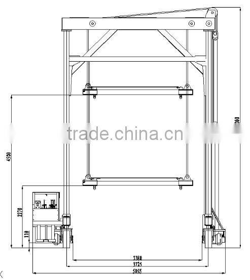 30T -40T diesel engine mobile container crane straddle carrier crane for sale