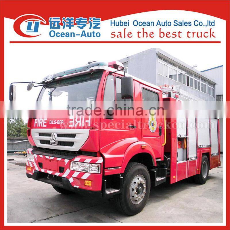 SINOTRUK HOWO 4X2 8000liter water tanker fire trucks