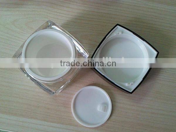 cosmetic glass-like jar, makeup cream jar