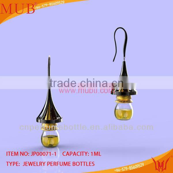 Glass Jewelry Umbel Earring Glass Bottle