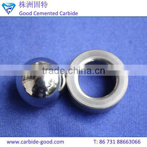 Grinding polished tungsten carbide ball and valve seats