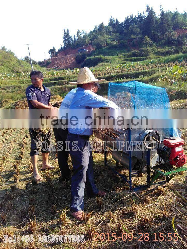 Diesel engine drive rice thresher,rice sheller thresher machine,Direct factory wholesale small threshing machine