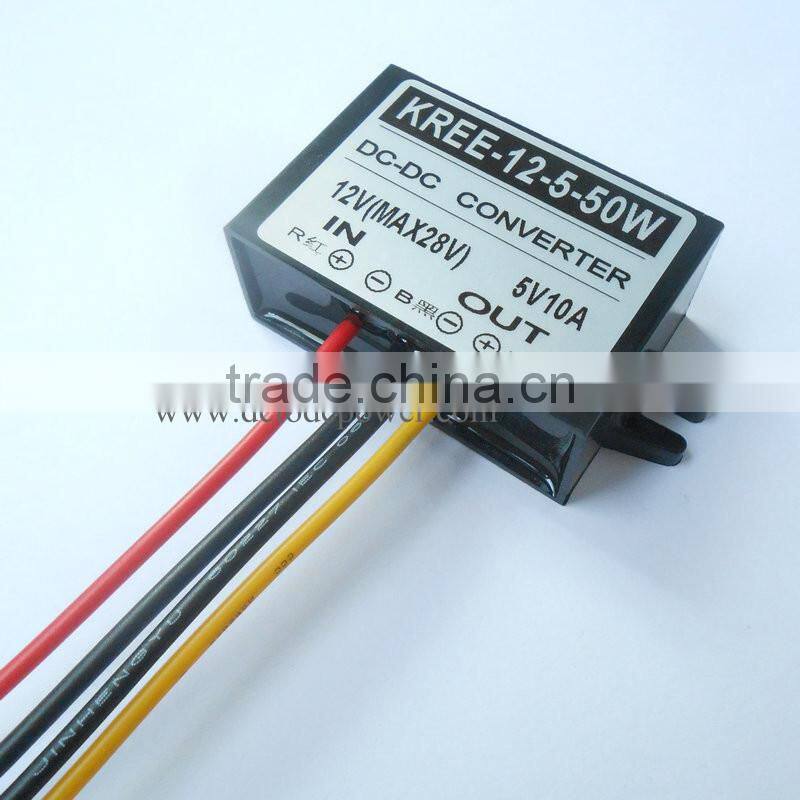12V turn 5V 24V car power converter switch 5V buck module DC-DCLED car screen with 3 P10