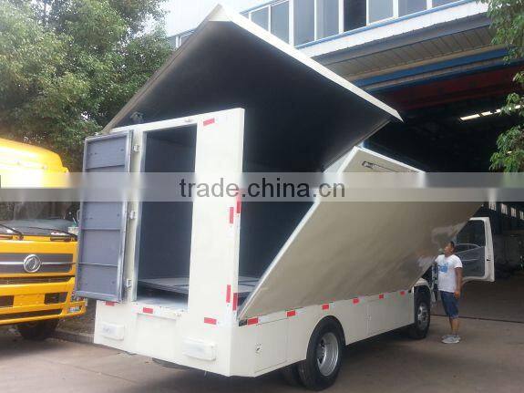 140hp stage trucks mobile for sale,mobile show stage truck,stage truck trailer