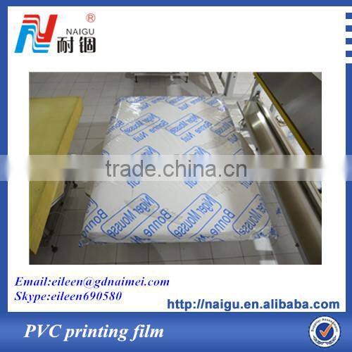 China Well tenacity PVC printing mattress packing film