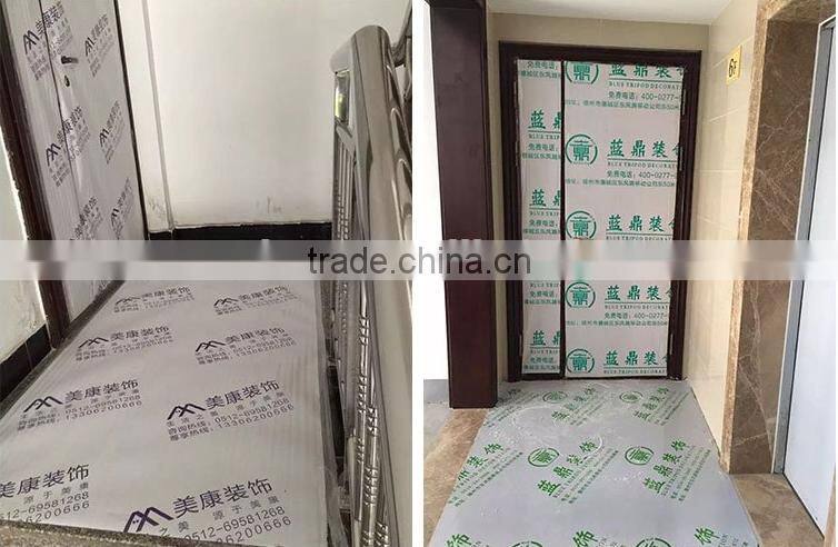temporary clear plastic floor protection mat