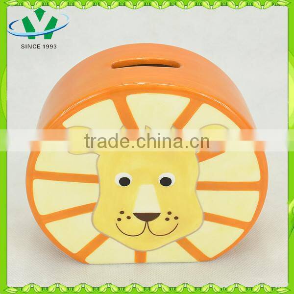 Decorative ceramic custom made coin bank