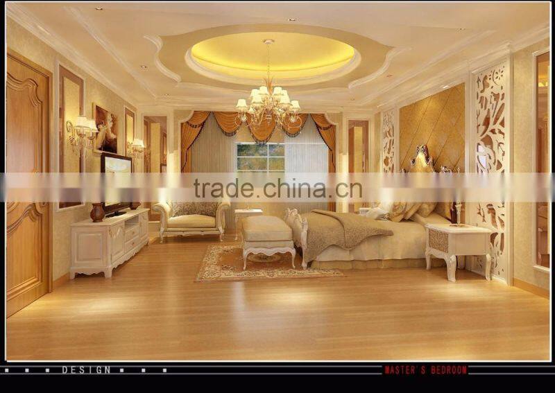 Sketch Rendering 3D Classic Interior Design For Villa