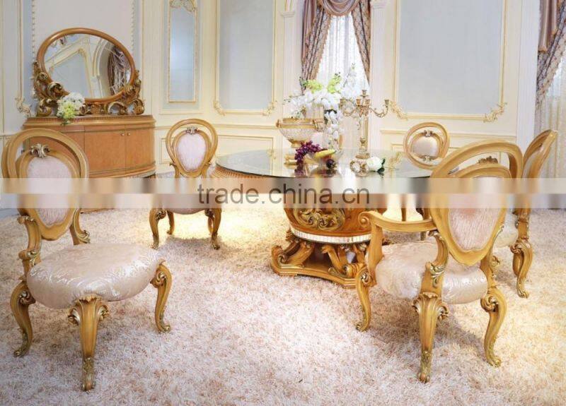 French New Classic Dining Room Furniture Buffet Sideboard Cabinet With Mirror Antique Floral Wooden Carved Commode Cupboard