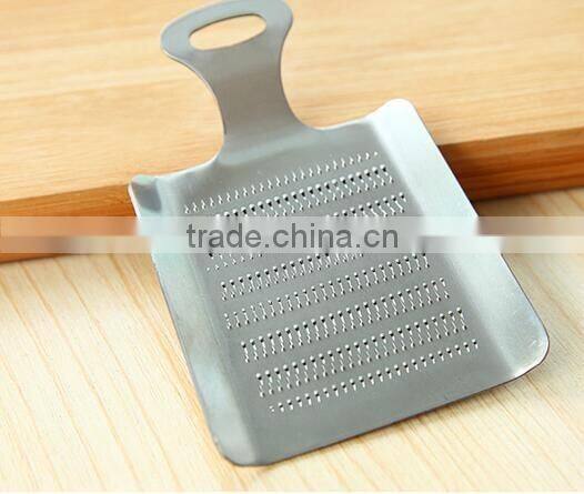 CY140 Stainless Steel Nonslip Handle Ginger Crusher Garlic Grater rinder Shredder Silver Tone