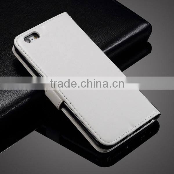 Wholesale leather wallet design cell phone case for iphone 6 6s with card slot