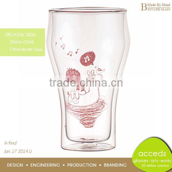 Made-in-China Handmade Novelty Fancy Pint Beer Drinking Glass
