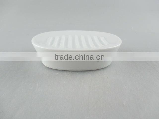 Oval ceramic toilet soap holder in stock