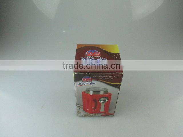 Prepackaged Colored Porcelain Canister With Spoon in stock