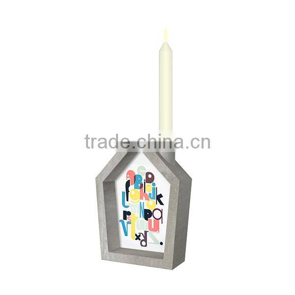 Original design idea concrete /cement love photo frame picture frames photo holders from factory produce and promotion