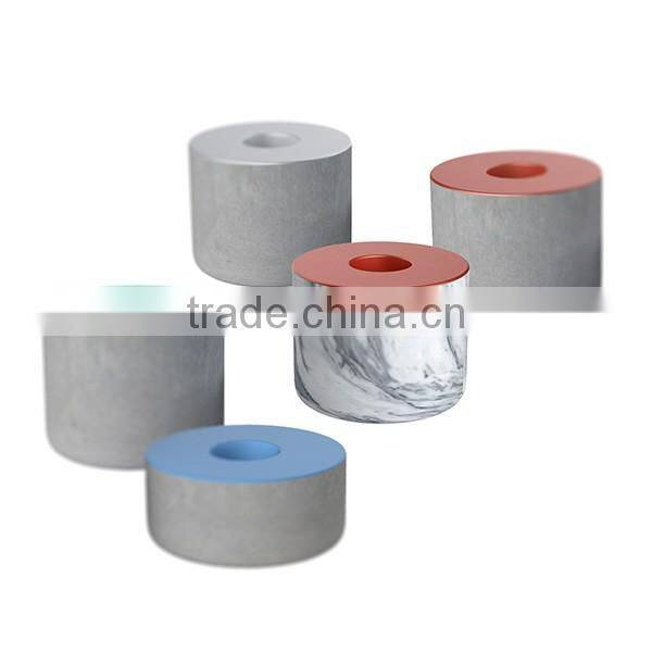 customized shiny marble candle jars with copper lid 2015 from factory wholesale